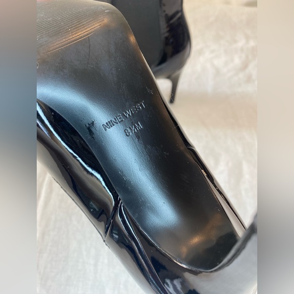 Nine West Joliee Stiletto Patent Leather Ankle Boot - Picture 10 of 16